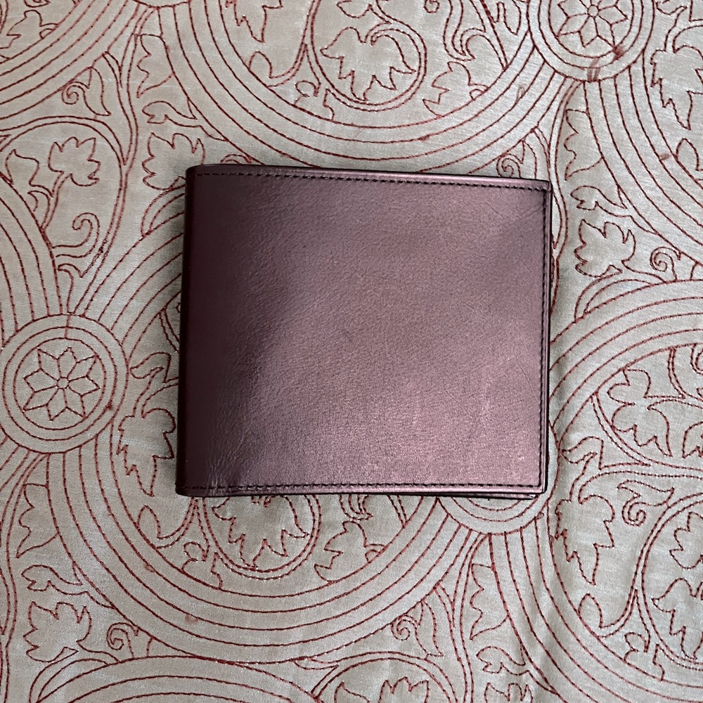 Coach men’s dark brown wallet
